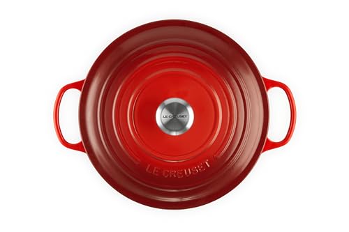 Le Creuset 7.25 qt. Cast Iron Dutch Oven - Cerise - Image 2