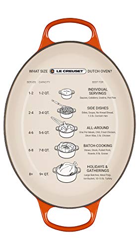 Le Creuset 8 qt. Enameled Cast Iron Oval Dutch Oven - White - Image 7