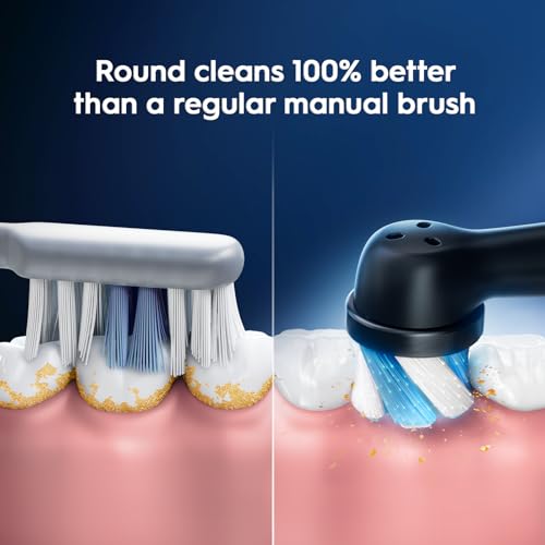Oral-B iO Ultimate Clean Replacement Brush Heads - 4 Pack, Black - Image 3