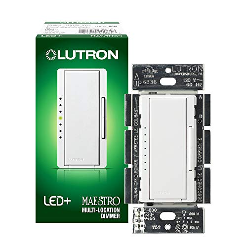 Lutron Maestro LED+ Dimmer Switch - White