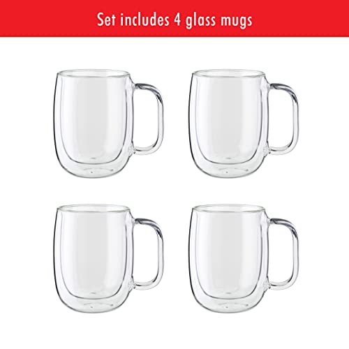 ZWILLING Sorrento Plus 4-pc Double Wall Glass Coffee Mugs - Image 9