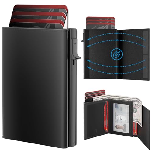 ROYAL KIT Men's Smart Wallet - RFID Blocking Leather Card Holder