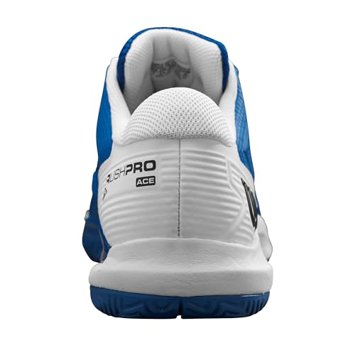 WILSON Men's Rush Pro Ace Pickler Shoe - Deja Vu Blue/White/Black, Size 9 - Image 5