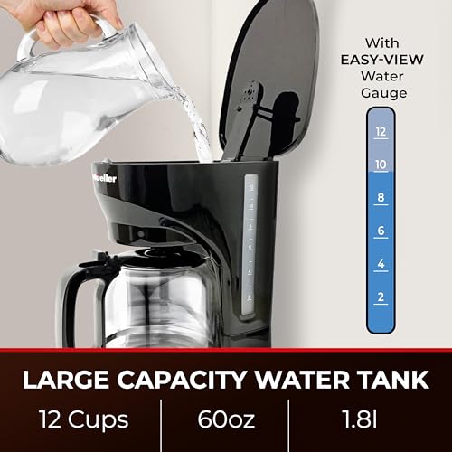 Mueller 12-Cup Drip Coffee Maker with Keep-Warm Function - Image 4