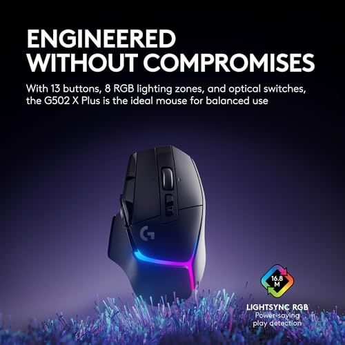 Logitech G502 X Plus Lightspeed Wireless Gaming Mouse - Image 3