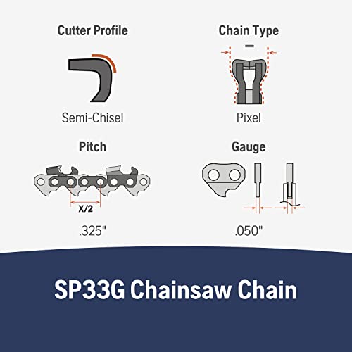Husqvarna X-Cut SP33G 18-Inch Chainsaw Chain Replacement - Image 3