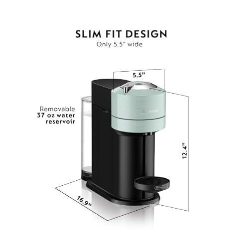 Nespresso Vertuo Next Coffee Maker - Compact & Sustainable, Jade - Image 5