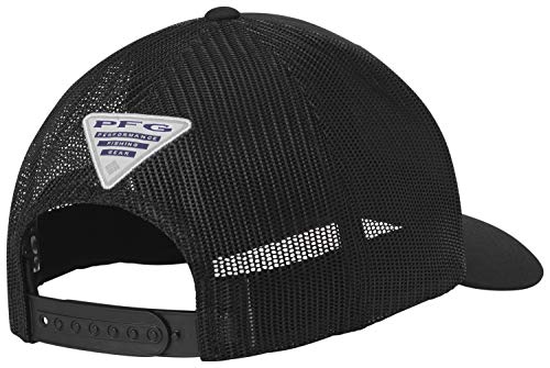 Columbia Unisex PFG Mesh Snap Back Ball Cap - Black - Image 2