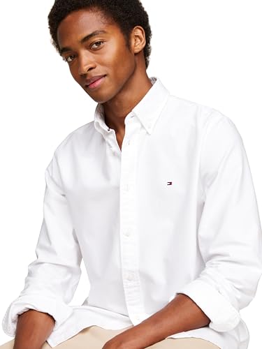 Tommy Hilfiger Men's Heritage Oxford Long Sleeve Shirt - Optic White - Image 2