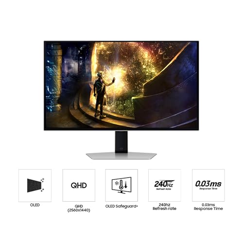 Samsung Odyssey QD-OLED 27'' 240Hz Gaming Monitor - Image 8