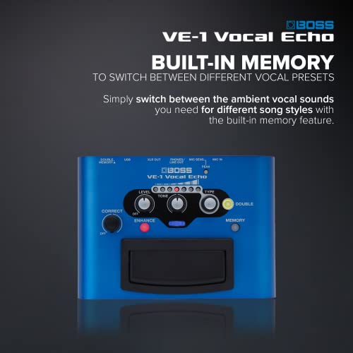 Boss VE-1 Vocal Echo - Portable Vocal Processor - Image 6