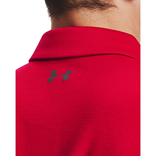 Under Armour Men's Tech Golf Polo - Red/Graphite, 3X-Large Tall - Image 3