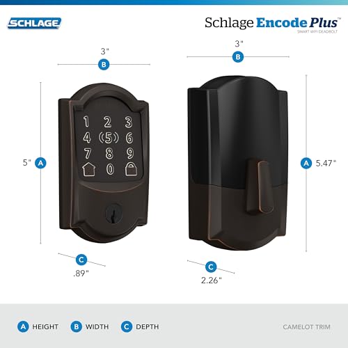 Schlage BE499WB Encode Plus WiFi Deadbolt Smart Lock - Image 3