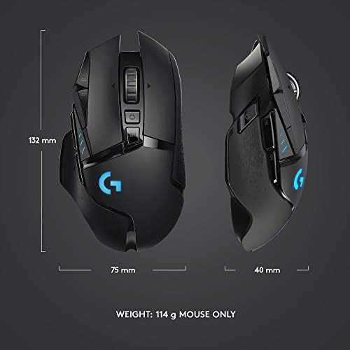 Logitech G502 Lightspeed Wireless Gaming Mouse - Black - Image 10