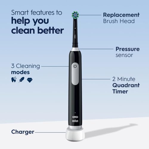 Oral-B Pro 1000 Rechargeable Electric Toothbrush - Black - Image 2