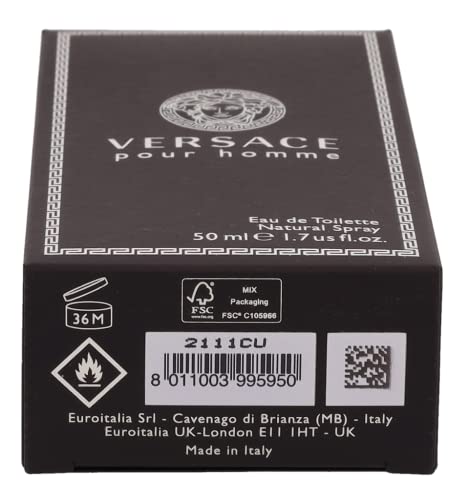 Versace Pour Homme Eau De Toilette Spray 1.7 Oz - Image 5