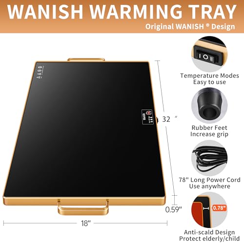 Wanish Electric XXL Warming Tray with Thermostat - Image 3