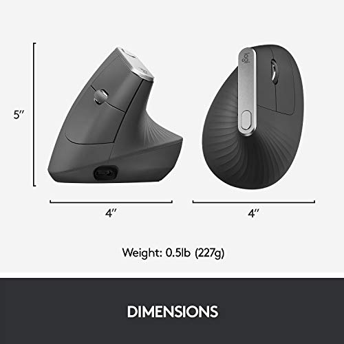 Logitech MX Vertical Wireless Mouse – Ergonomic & Muscle-Strain-Free Design - Image 7