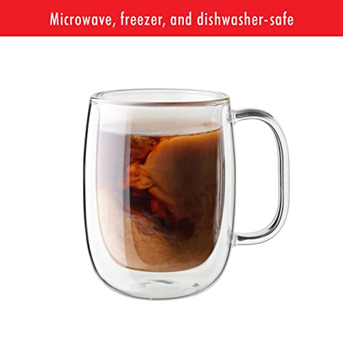 ZWILLING Sorrento Plus 4-pc Double Wall Glass Coffee Mugs - Image 4