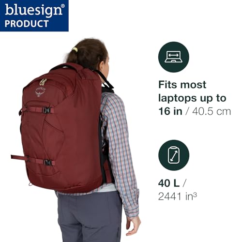 Osprey Fairview 40L Women's Travel Backpack, Winter Night Blue - Image 2