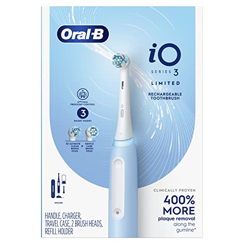 Oral-B iO Series 3 Electric Toothbrush - Icy Blue - Image 10