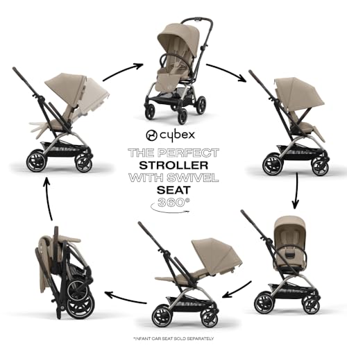 CYBEX Eezy S Twist Baby Stroller with 360° Rotating Seat - Image 3