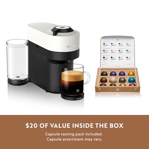Nespresso Vertuo Pop+ Coffee Maker with Milk Frother, Coconut White - Image 7