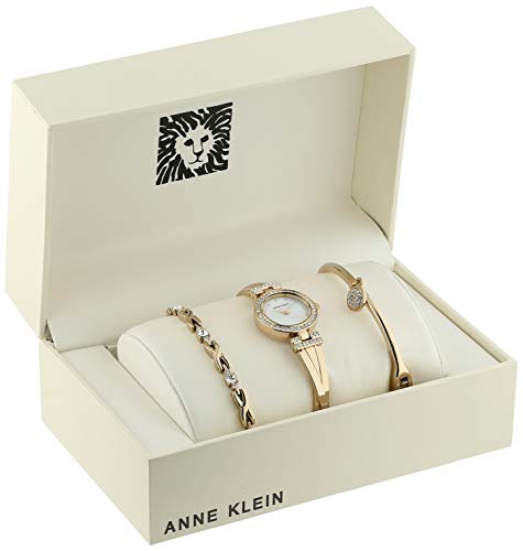 Anne Klein Women's Crystal Watch & Bracelet Set - Image 2