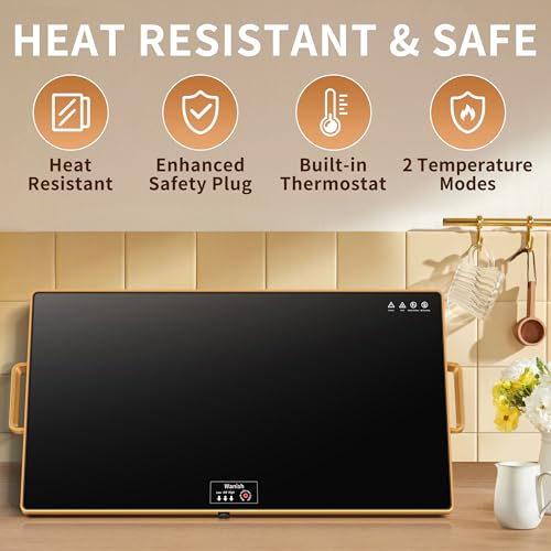 Wanish Electric XXL Warming Tray with Thermostat - Image 6