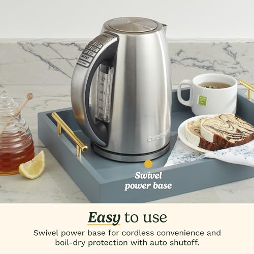 Cuisinart 1.7L Cordless Electric Kettle with 6 Temperature Presets - Image 4