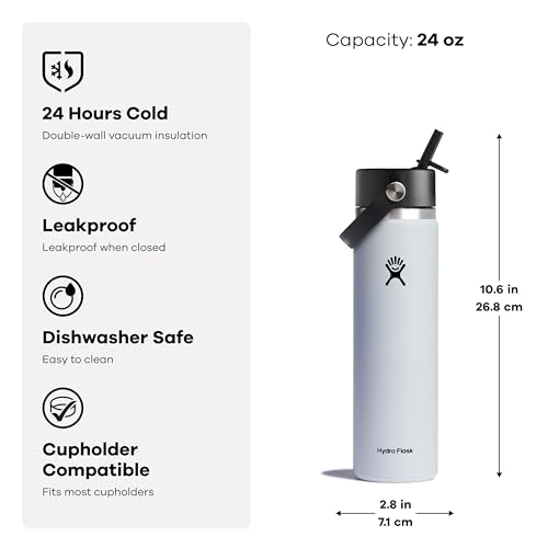 Hydro Flask Wide Flex Straw Cap Agave 24 Oz - Image 3