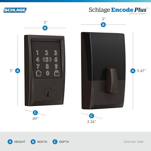 Schlage Encode Plus WiFi Deadbolt Smart Lock - Image 3