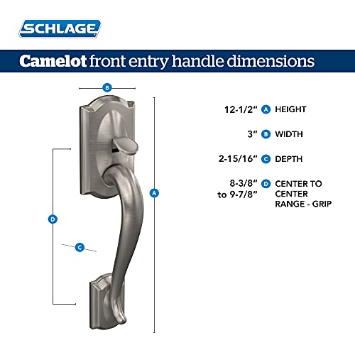 Schlage FE285 CAM 716 GEO Camelot Front Entry Handleset - Image 2