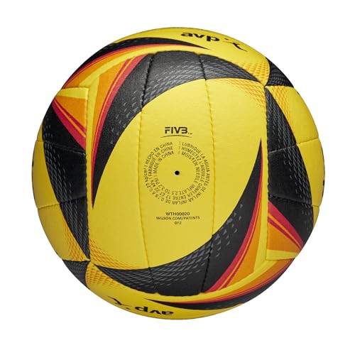 WILSON AVP OPTX Game Volleyball - Official Size, Yellow/Black - Image 7