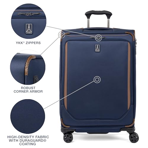 Travelpro Crew Classic Expandable Spinner Luggage - Patriot Blue, 25-inch - Image 3