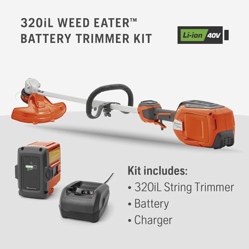 Husqvarna WeedEater 320iL Cordless String Trimmer with Battery & Charger - Image 8