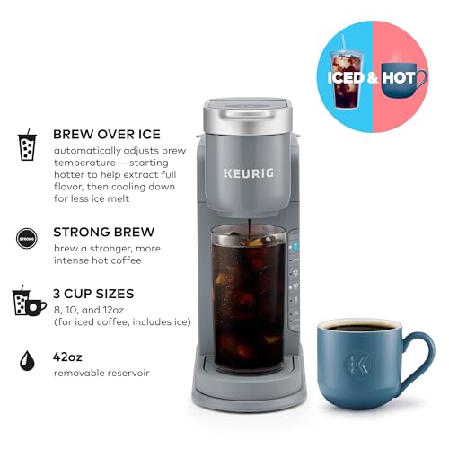 Keurig K-Iced Coffee Maker, Hot & Cold Brew, Gray - Image 2