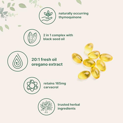 Micro Ingredients Oil of Oregano & Black Seed Oil, 300 Softgels - Image 3