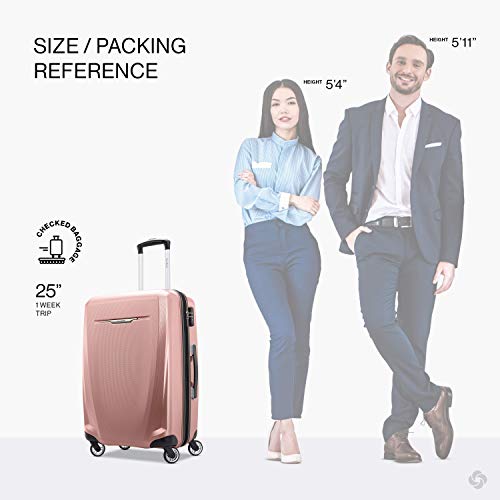 Samsonite Winfield 3 DLX 25-Inch Hardside Spinner Luggage in Rose - Image 2