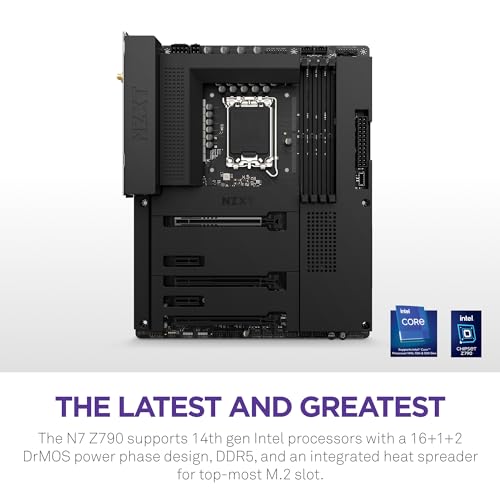 NZXT N7 Z790 ATX Motherboard - Intel Z790, WiFi 6E, Bluetooth, Integrated I/O Shield - Image 2