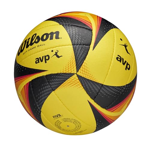 WILSON AVP OPTX Game Volleyball - Official Size, Yellow/Black - Image 5
