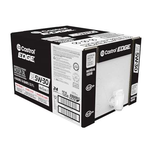 Castrol EDGE 5W-30 Advanced Full Synthetic Motor Oil, 6 Gallon Enviro-Pack