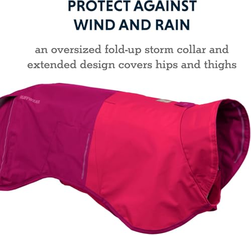 Ruffwear Sun Shower Dog Raincoat – XL, Hibiscus Pink - Image 3