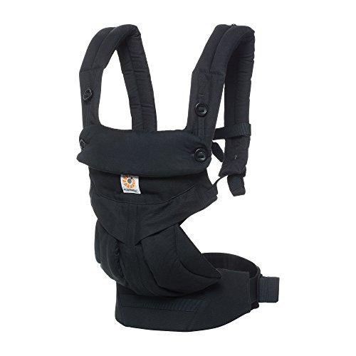 Ergobaby 360 All-Position Baby Carrier with Lumbar Support, Pure Black