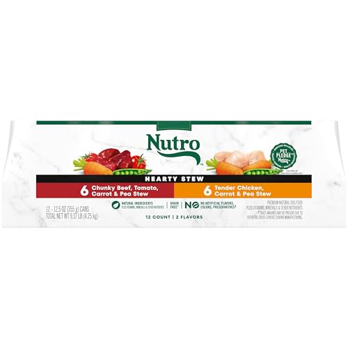 Nutro Hearty Stew Cuts in Gravy Wet Dog Food Variety Pack