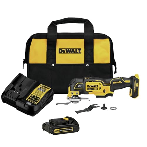 DEWALT 20V MAX XR 3-Speed Oscillating Tool Kit with Blades and Battery