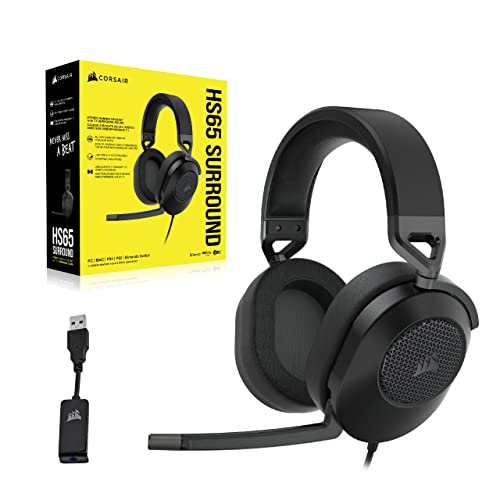 CORSAIR HS65 SURROUND Wired Gaming Headset - Dolby Atmos & Multiplatform Support - Image 8
