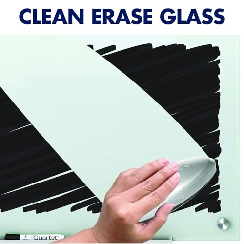 Quartet Magnetic Glass Dry Erase White Board, Frameless 24'' x 18'' - Image 2