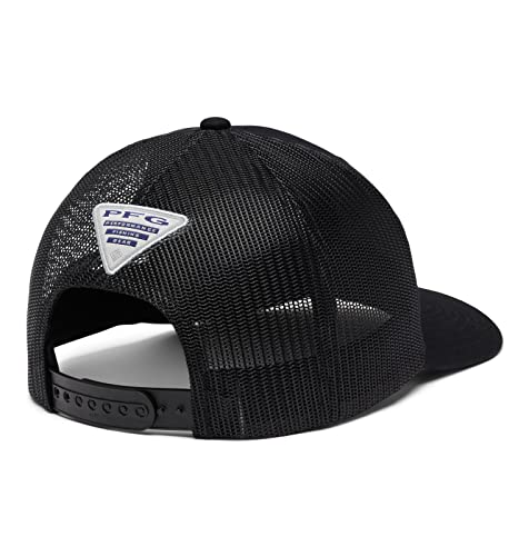 Columbia Unisex PFG Mesh Snap Back Ball Cap - Black - Image 3