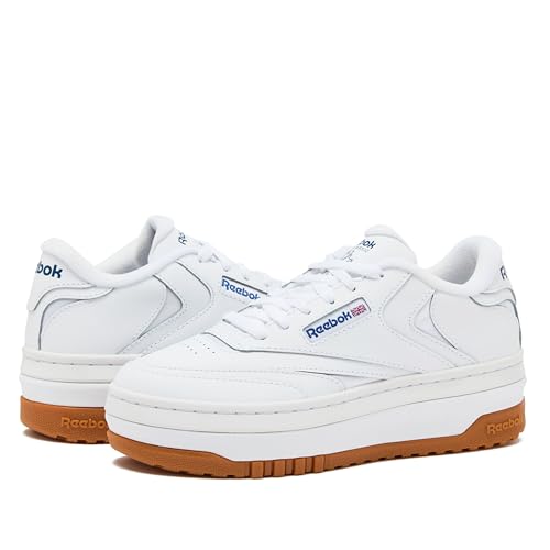 Reebok Club C Extra Platform Sneakers for Women - FTWR White/Vector Blue, Size 9 - Image 6